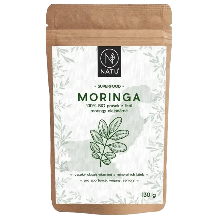 NATU Moringa prášek 130 g BIO
